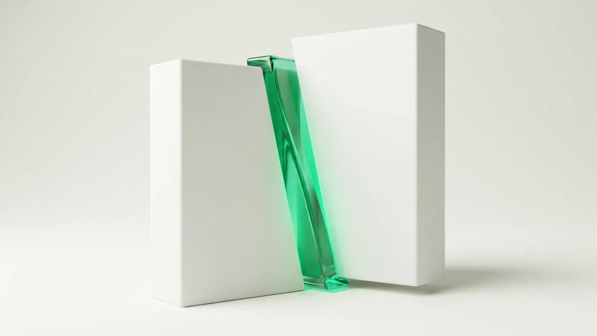 Two matte panels split by a green gap, showing BetRivers vs Fanatics sportsbook odds diverging on the same game