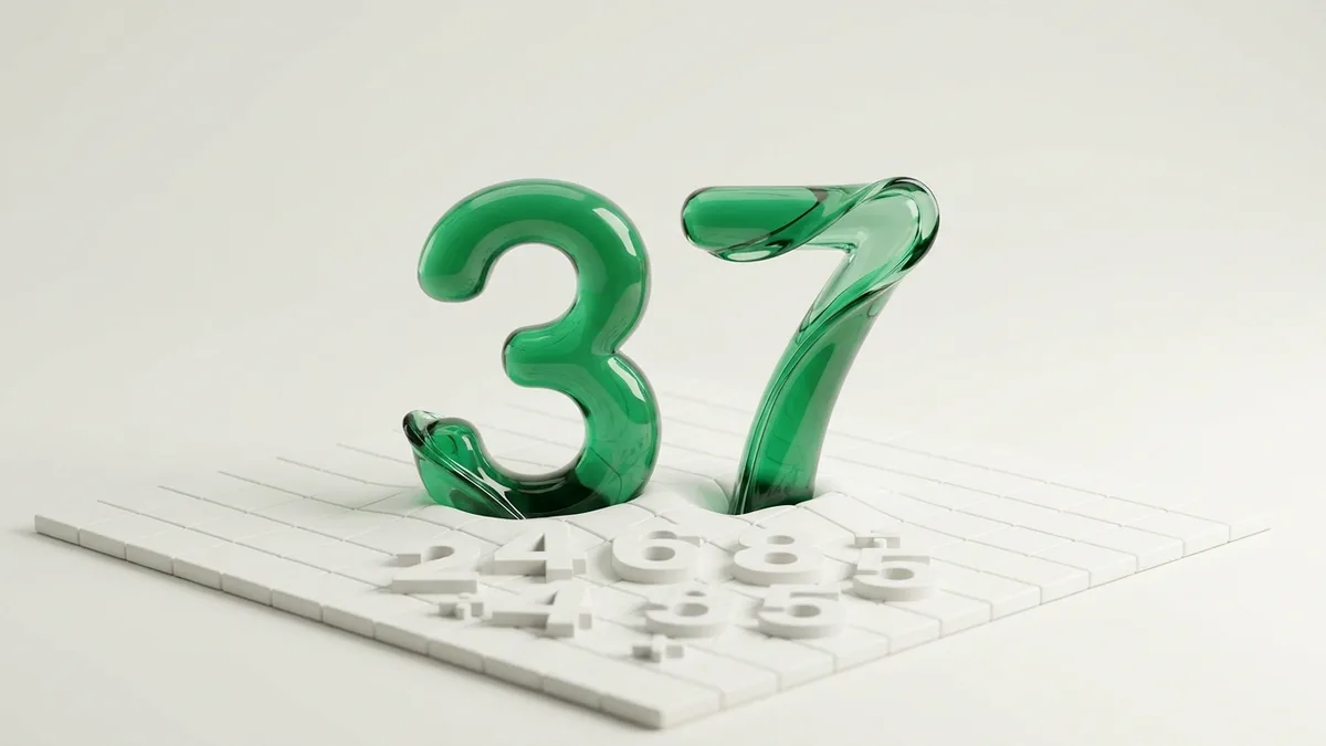 Abstract emerald and white render of key numbers 3 and 7 above a football betting spread